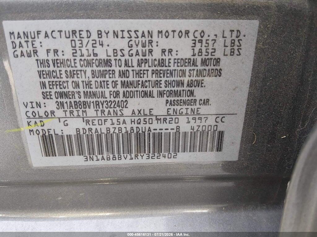 3N1AB8BV1RY322402 2024 NISSAN SENTRA photo no. 9