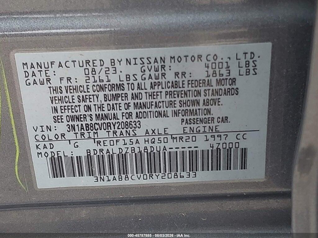 3N1AB8CV0RY208633 2024 NISSAN SENTRA photo no. 9