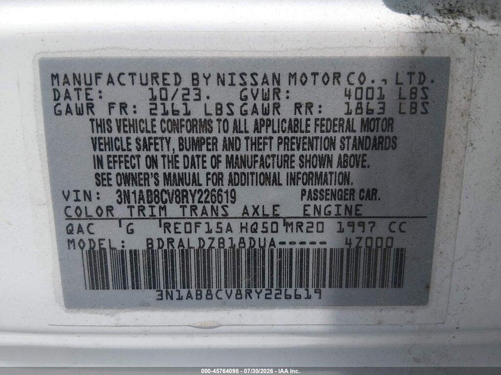 3N1AB8CV8RY226619 2024 NISSAN SENTRA photo no. 9