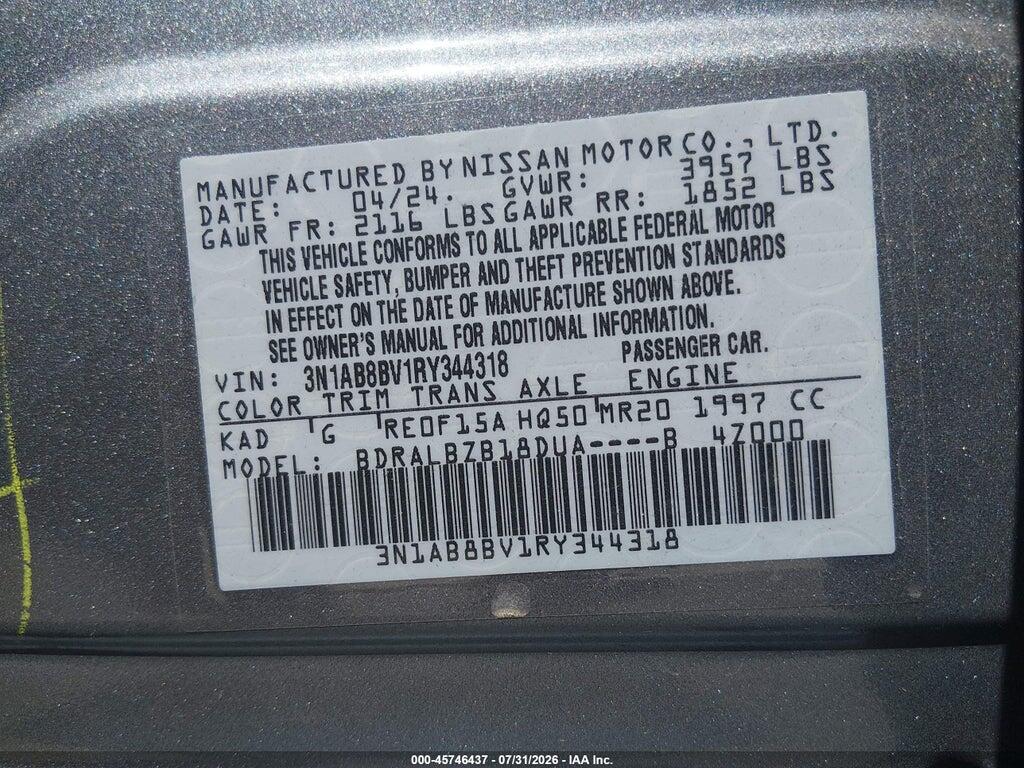 3N1AB8BV1RY344318 2024 NISSAN SENTRA photo no. 9