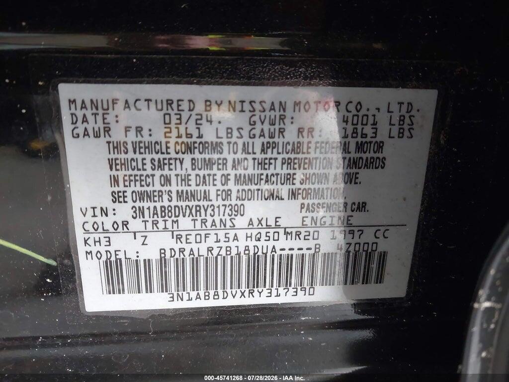 3N1AB8DVXRY317390 2024 NISSAN SENTRA photo no. 9