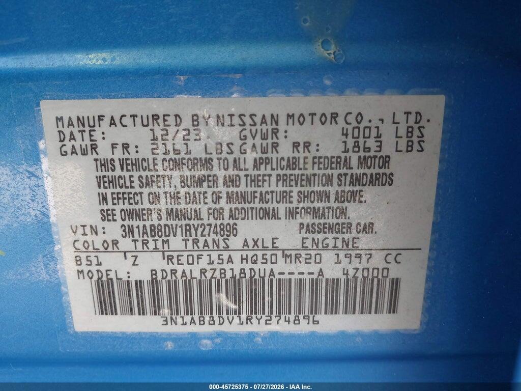 3N1AB8DV1RY274896 2024 NISSAN SENTRA photo no. 9