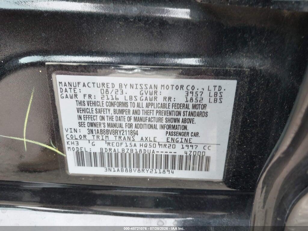 3N1AB8BV8RY211894 2024 NISSAN SENTRA photo no. 9