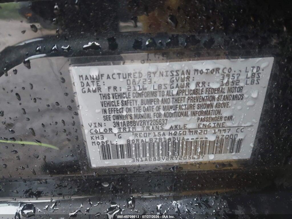 3N1AB8BV2RY205637 2024 NISSAN SENTRA photo no. 9