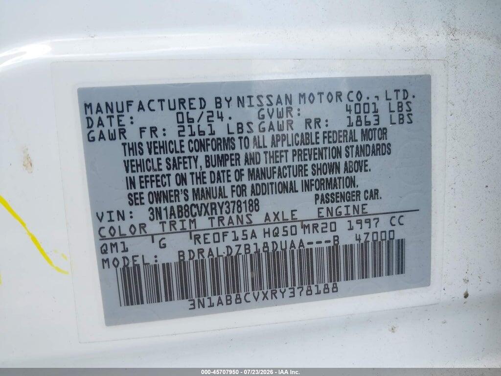 3N1AB8CVXRY378188 2024 NISSAN SENTRA photo no. 9