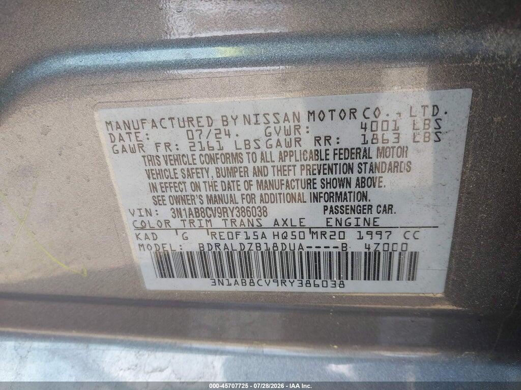 3N1AB8CV9RY386038 2024 NISSAN SENTRA photo no. 9