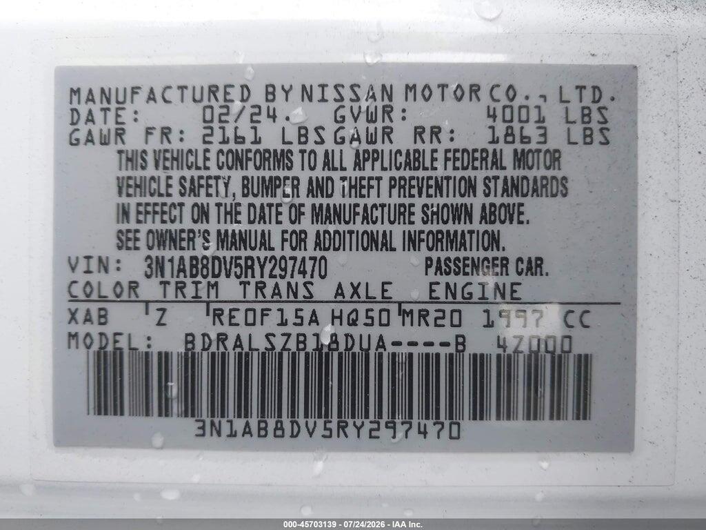 3N1AB8DV5RY297470 2024 NISSAN SENTRA photo no. 9