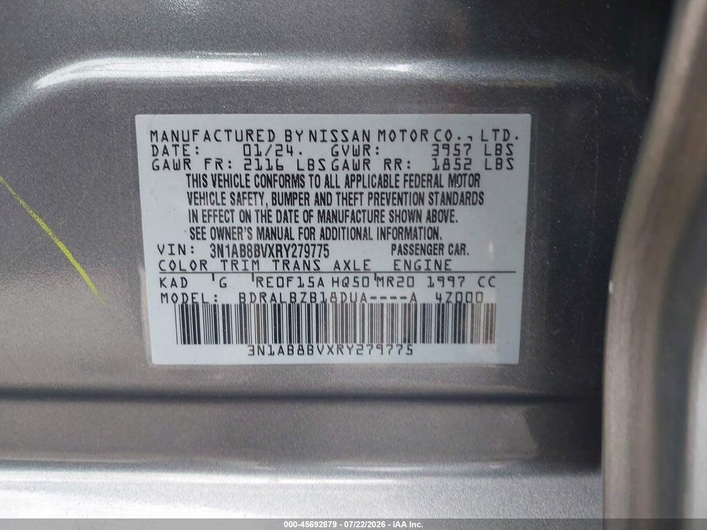 3N1AB8BVXRY279775 2024 NISSAN SENTRA photo no. 9