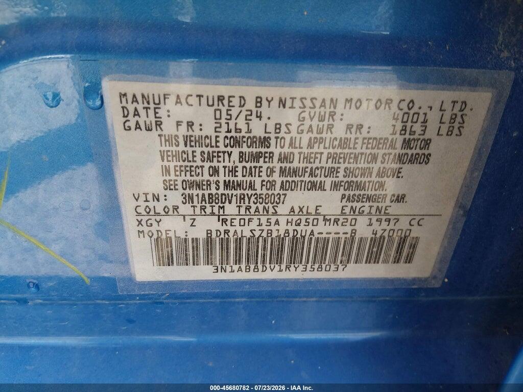 3N1AB8DV1RY358037 2024 NISSAN SENTRA photo no. 9