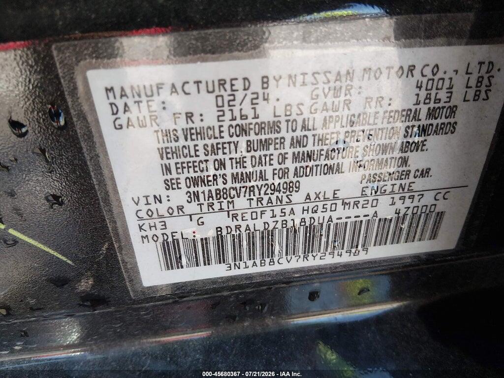 3N1AB8CV7RY294989 2024 NISSAN SENTRA photo no. 9