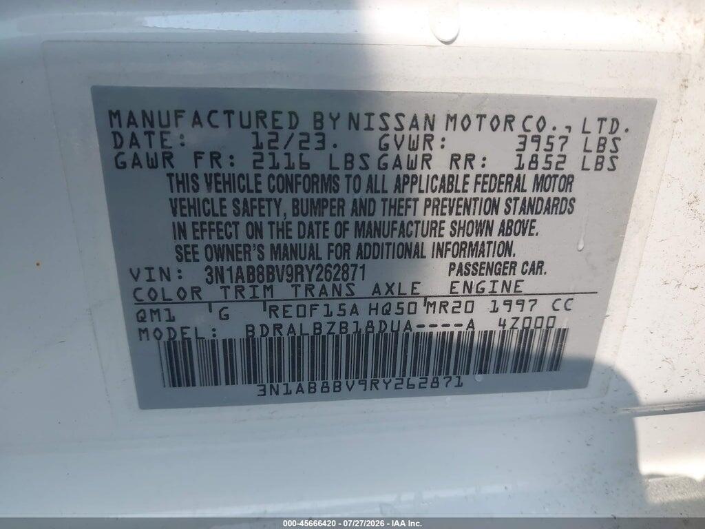 3N1AB8BV9RY262871 2024 NISSAN SENTRA photo no. 9