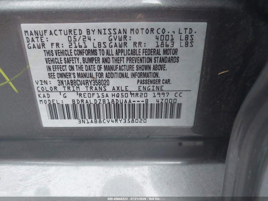 3N1AB8CV4RY358020 2024 NISSAN SENTRA photo no. 9