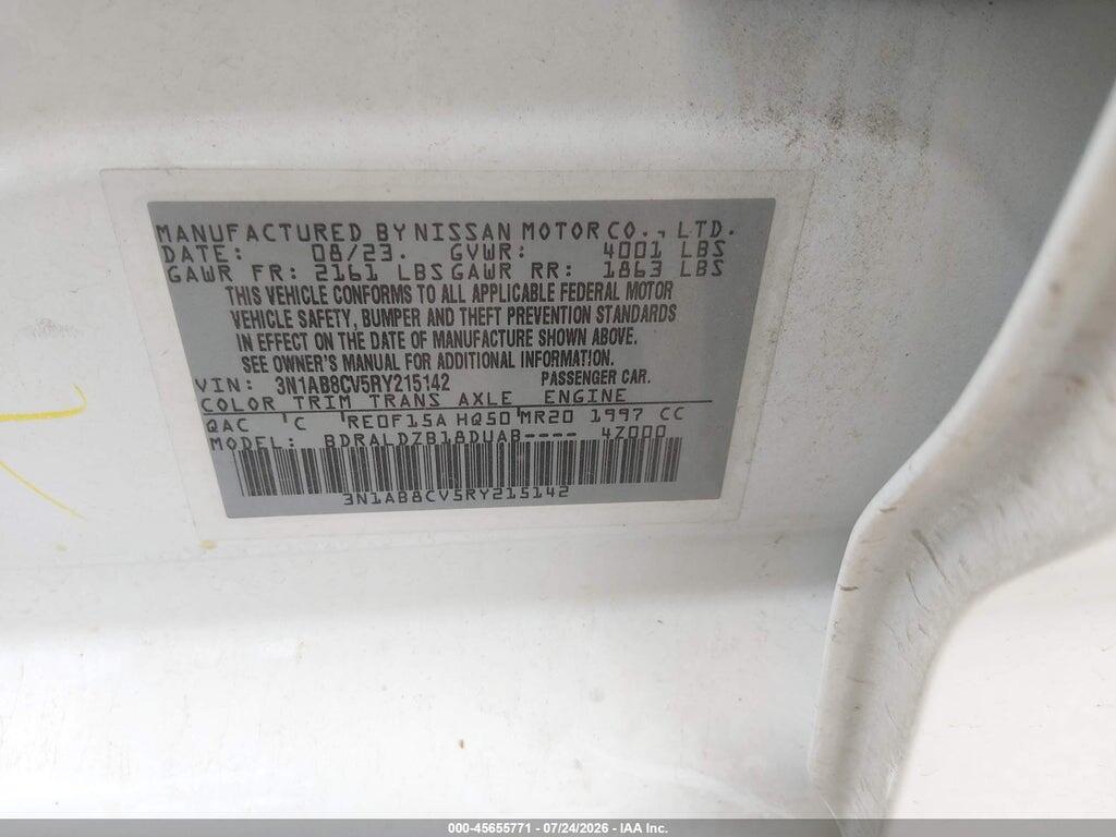 3N1AB8CV5RY215142 2024 NISSAN SENTRA photo no. 9