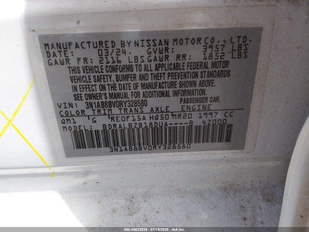 3N1AB8BV0RY328580 2024 NISSAN SENTRA photo no. 9
