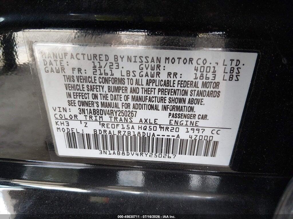 3N1AB8DV4RY250267 2024 NISSAN SENTRA photo no. 9