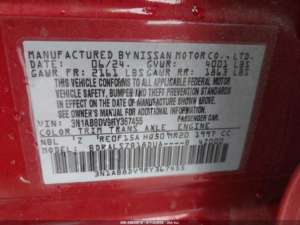 3N1AB8DV9RY367455 2024 NISSAN SENTRA photo no. 9