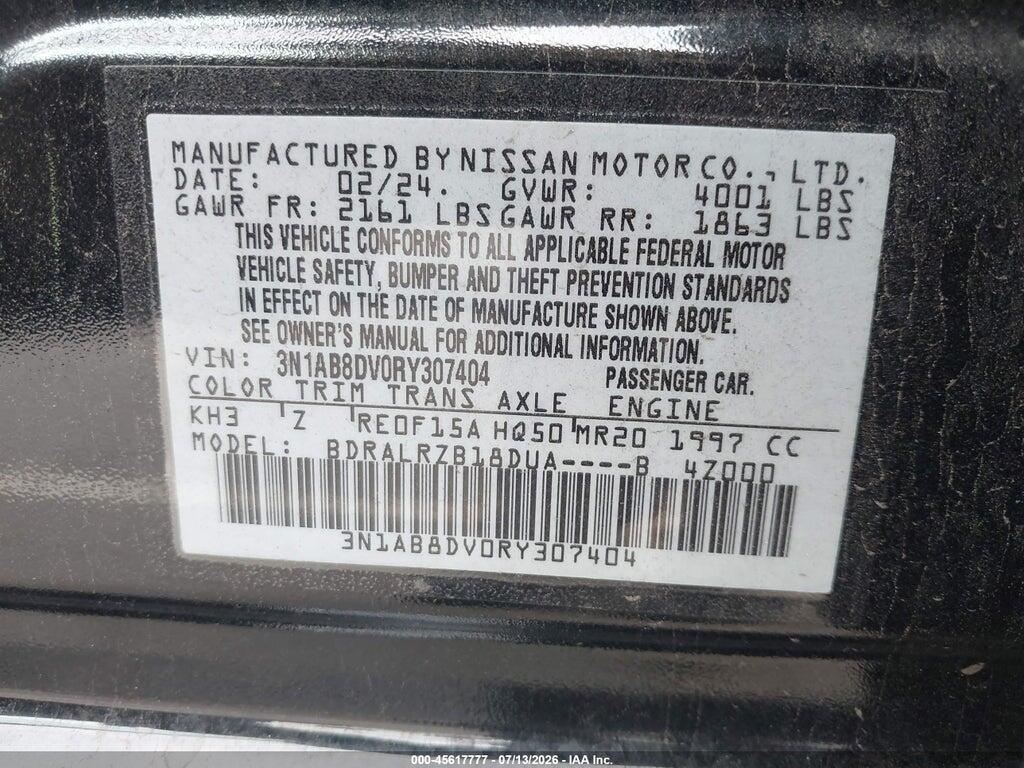 3N1AB8DV0RY307404 2024 NISSAN SENTRA photo no. 9