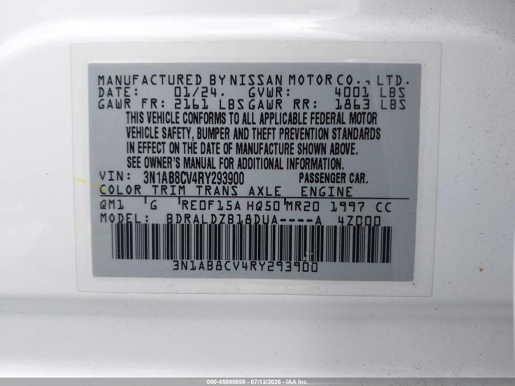 3N1AB8CV4RY293900 2024 NISSAN SENTRA photo no. 9