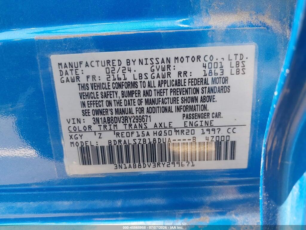 3N1AB8DV3RY299671 2024 NISSAN SENTRA photo no. 9