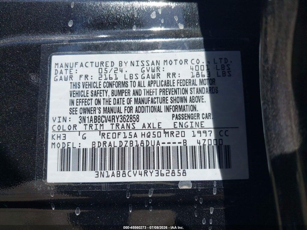 3N1AB8CV4RY362858 2024 NISSAN SENTRA photo no. 9