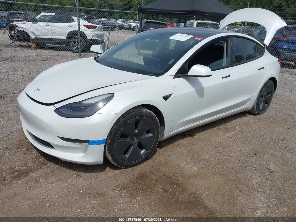 5YJ3E1EB7MF927650 2021 TESLA MODEL 3 photo no. 2