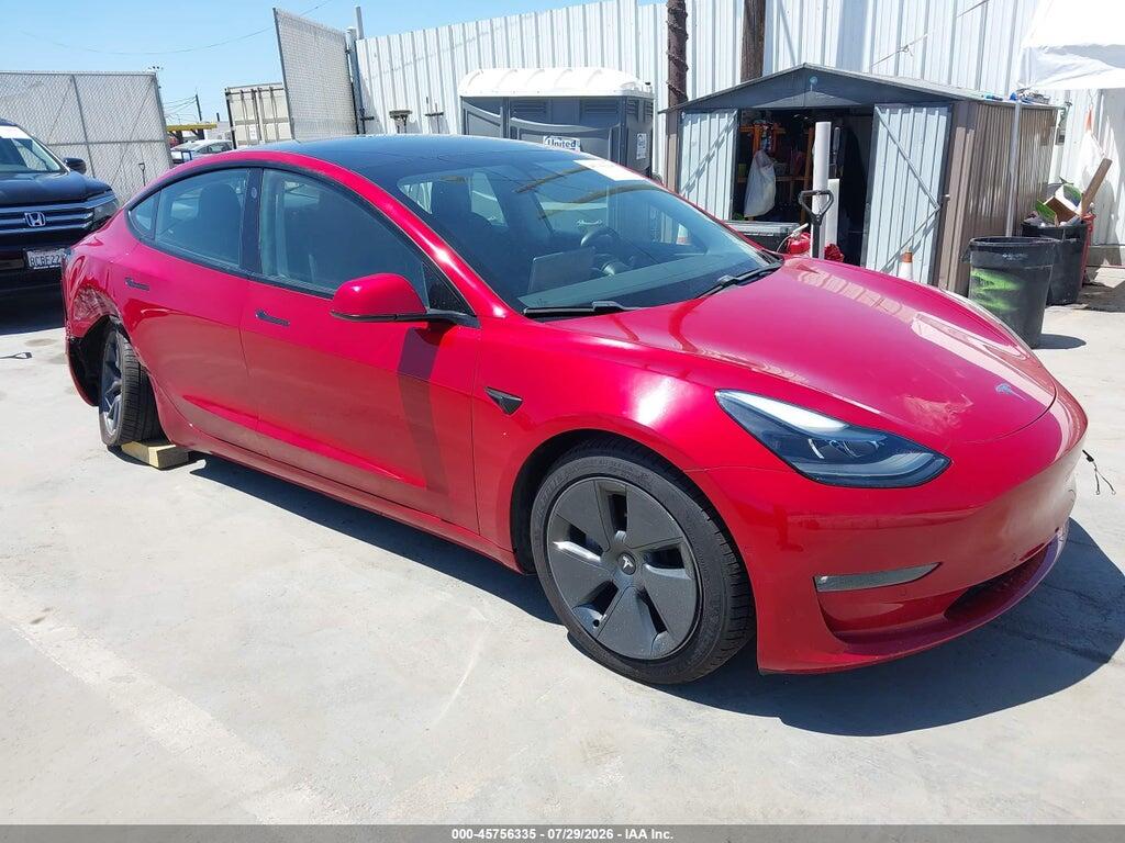 5YJ3E1EB1MF877103 2021 TESLA MODEL 3 photo no. 1