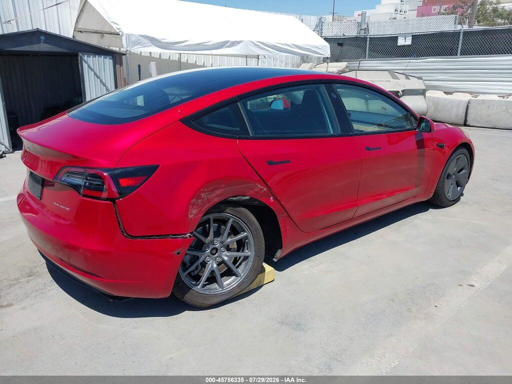 5YJ3E1EB1MF877103 2021 TESLA MODEL 3 photo no. 4