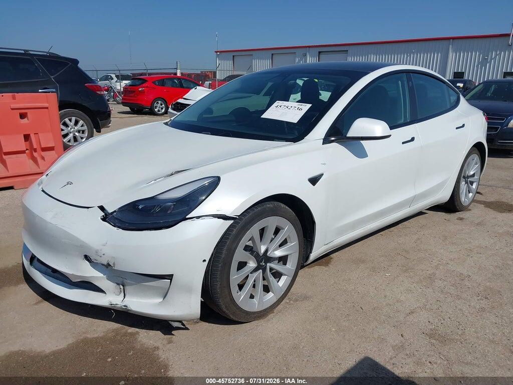 5YJ3E1EA9MF045564 2021 TESLA MODEL 3 photo no. 2