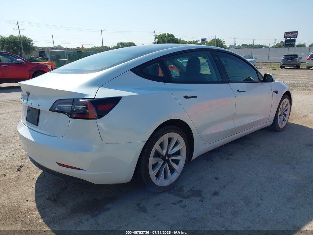 5YJ3E1EA9MF045564 2021 TESLA MODEL 3 photo no. 4