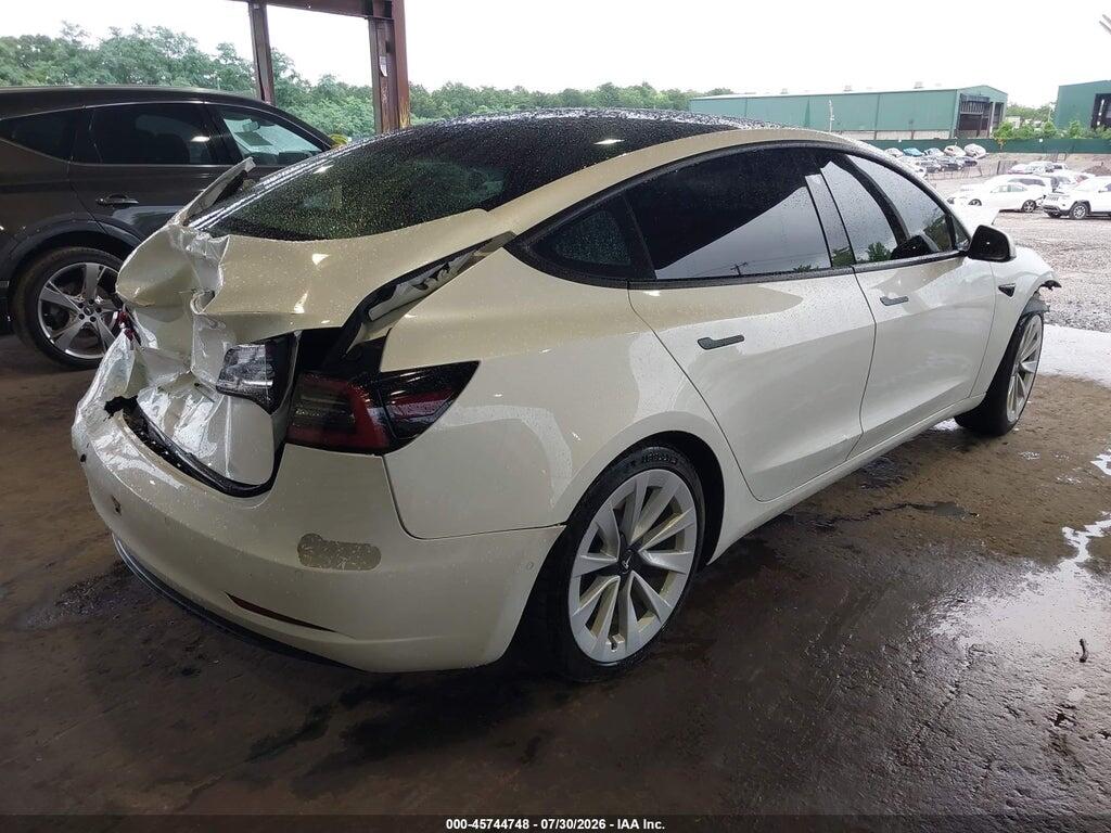 5YJ3E1EA1MF063749 2021 TESLA MODEL 3 photo no. 4