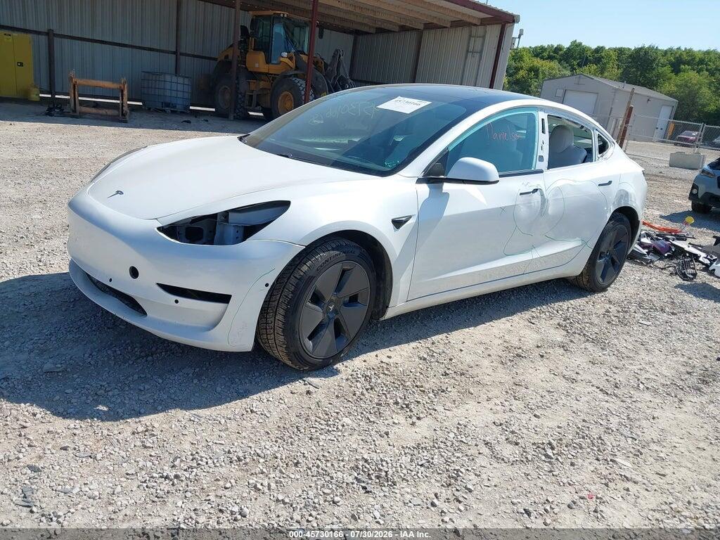 5YJ3E1EB3MF975789 2021 TESLA MODEL 3 photo no. 2