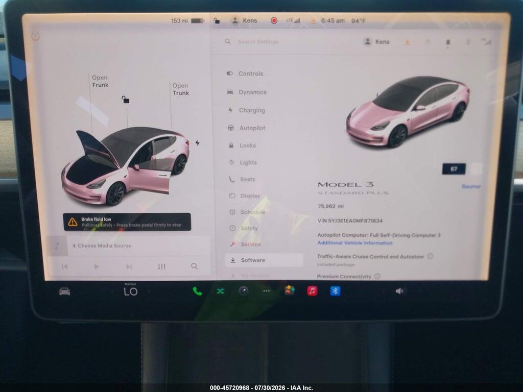 5YJ3E1EA0MF871834 2021 TESLA MODEL 3 photo no. 7