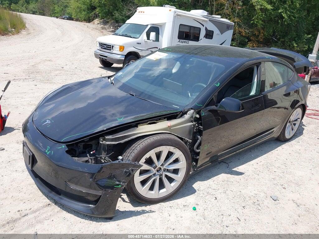 5YJ3E1EB4MF990639 2021 TESLA MODEL 3 photo no. 2