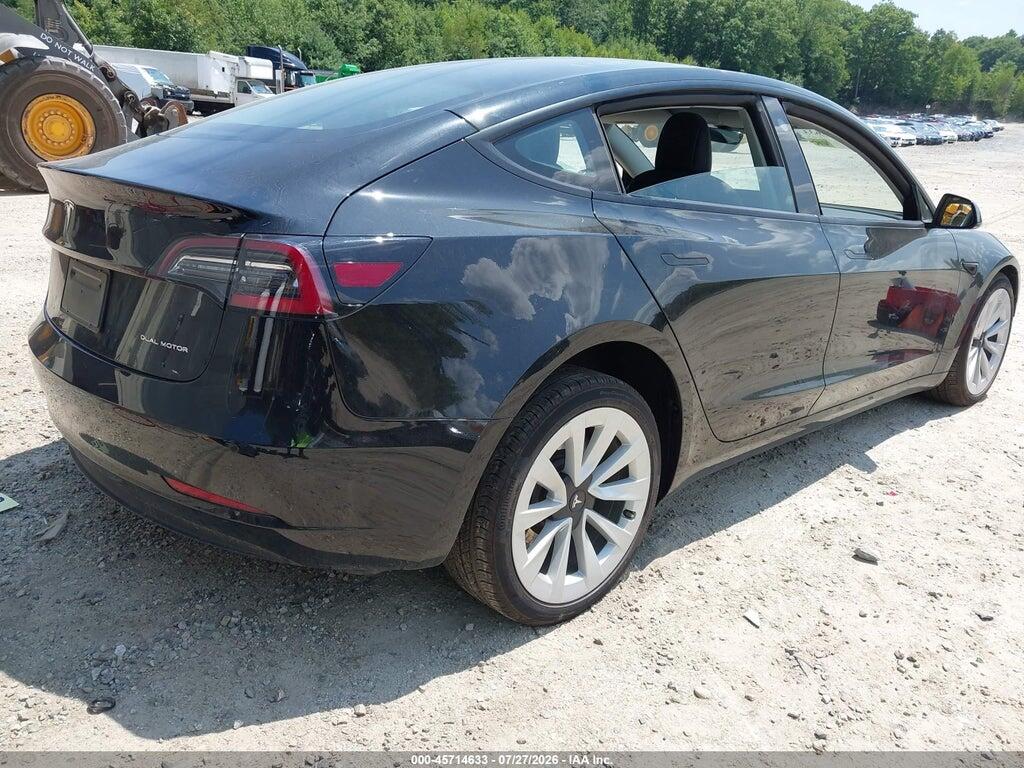 5YJ3E1EB4MF990639 2021 TESLA MODEL 3 photo no. 4