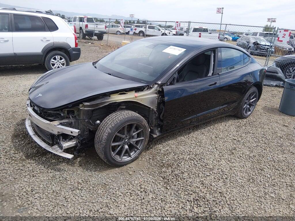 5YJ3E1EB3MF903104 2021 TESLA MODEL 3 photo no. 2
