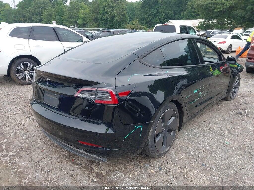5YJ3E1EA5MF052107 2021 TESLA MODEL 3 photo no. 4