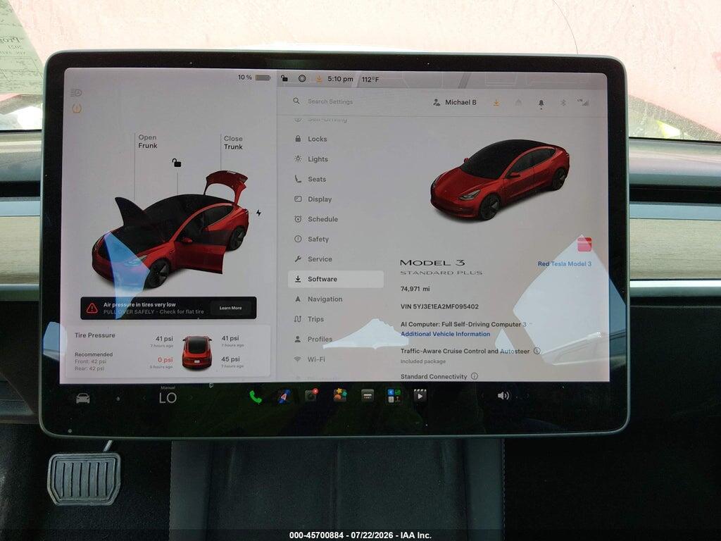5YJ3E1EA2MF095402 2021 TESLA MODEL 3 photo no. 7