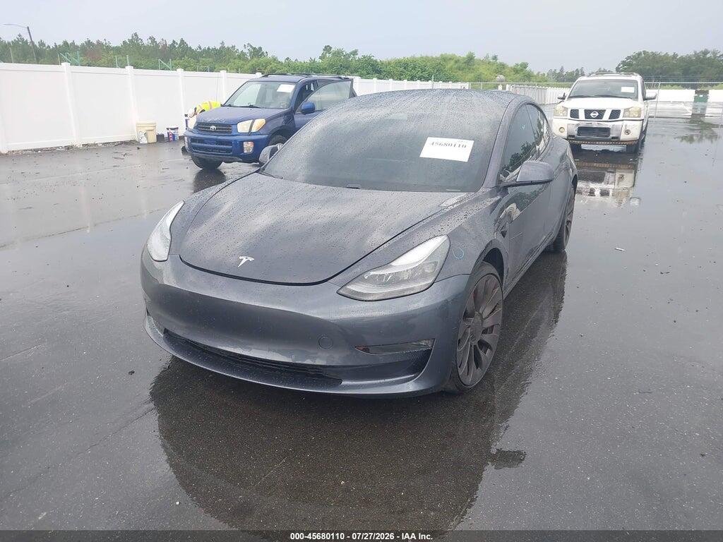 5YJ3E1EC3MF050258 2021 TESLA MODEL 3 photo no. 2