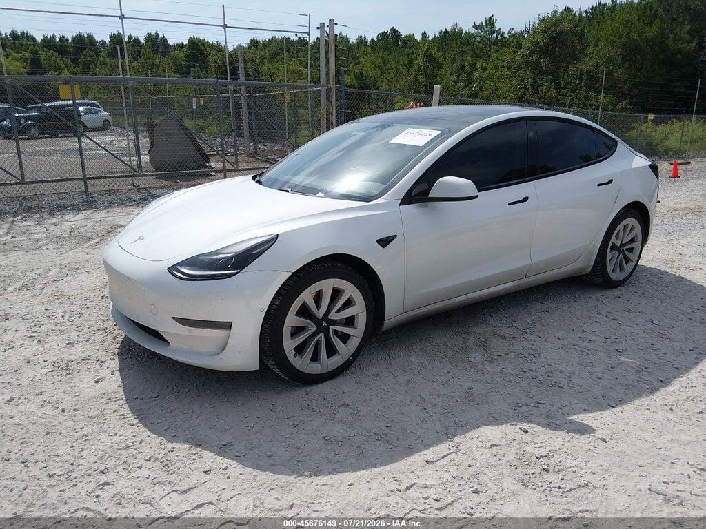 5YJ3E1EAXMF048781 2021 TESLA MODEL 3 photo no. 2