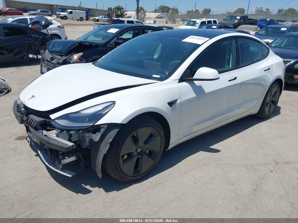5YJ3E1EB2MF938975 2021 TESLA MODEL 3 photo no. 2