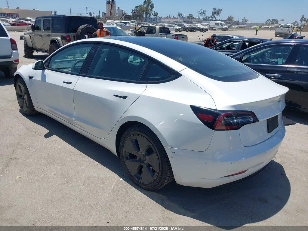 5YJ3E1EB2MF938975 2021 TESLA MODEL 3 photo no. 3