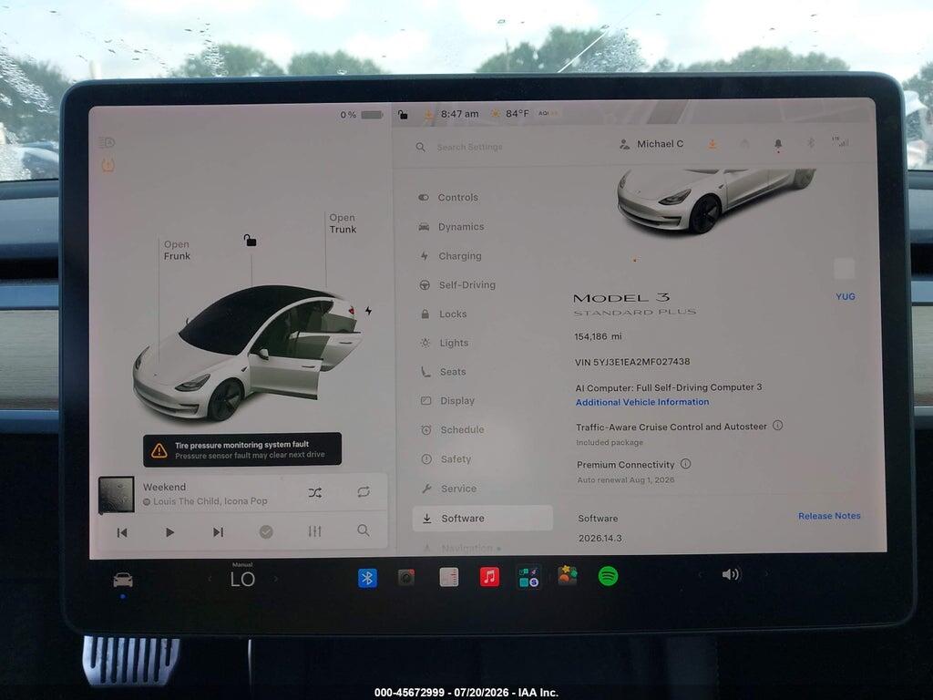 5YJ3E1EA2MF027438 2021 TESLA MODEL 3 photo no. 7