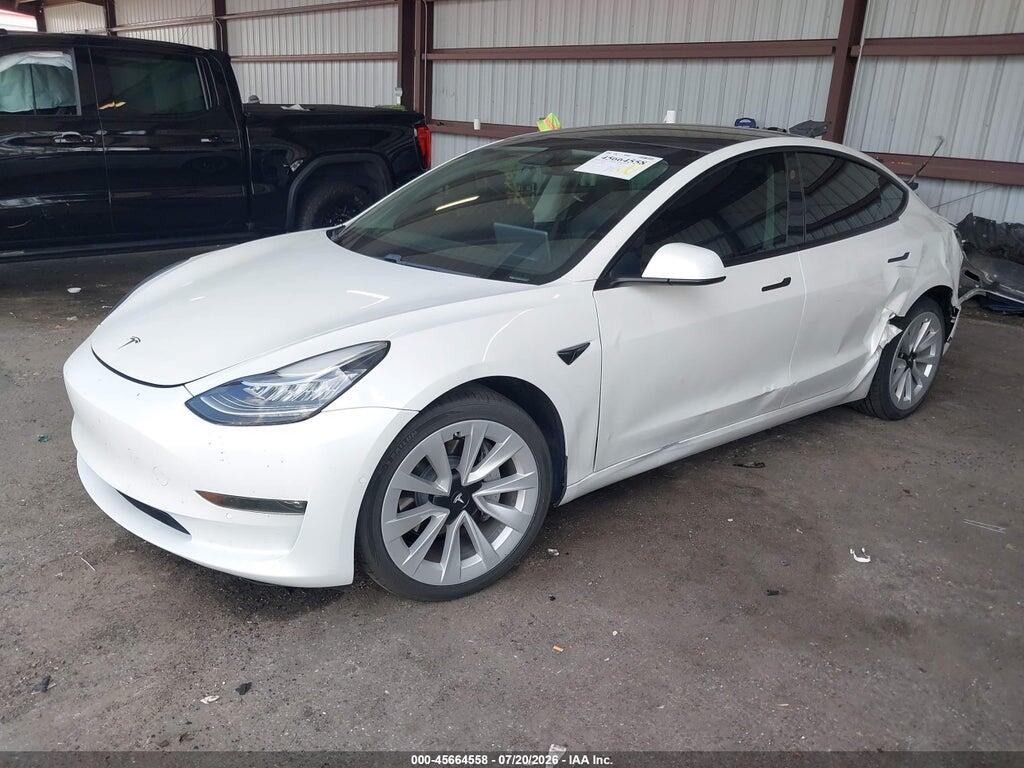 5YJ3E1EA8MF856708 2021 TESLA MODEL 3 photo no. 2