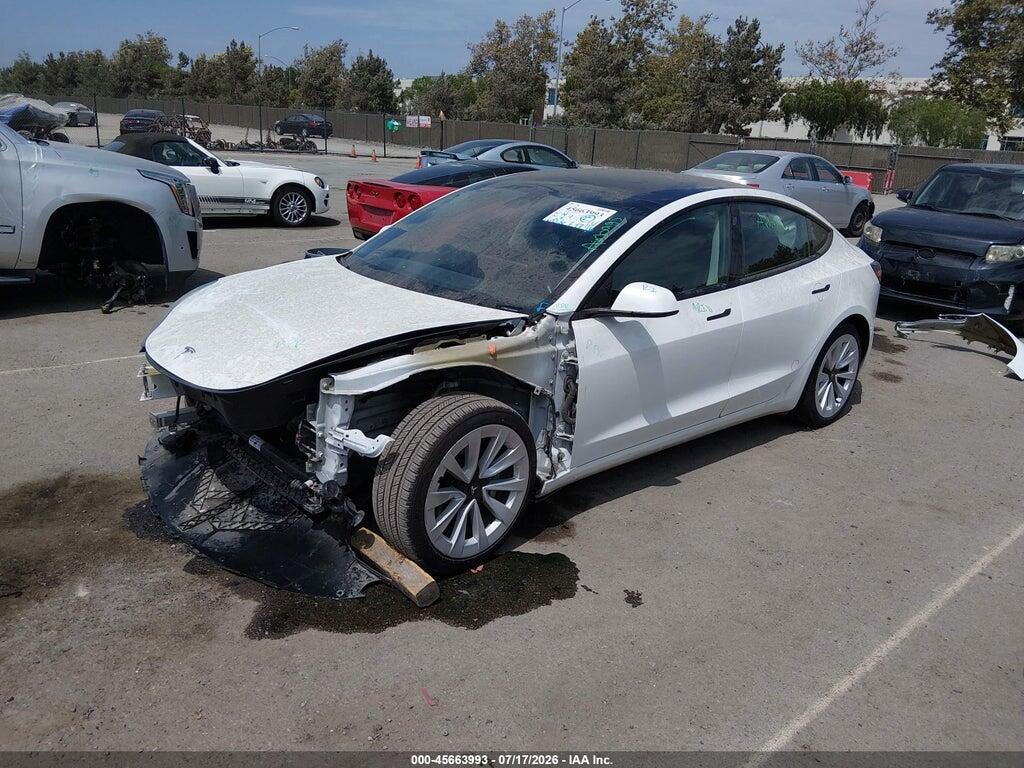 5YJ3E1EA5MF069022 2021 TESLA MODEL 3 photo no. 2