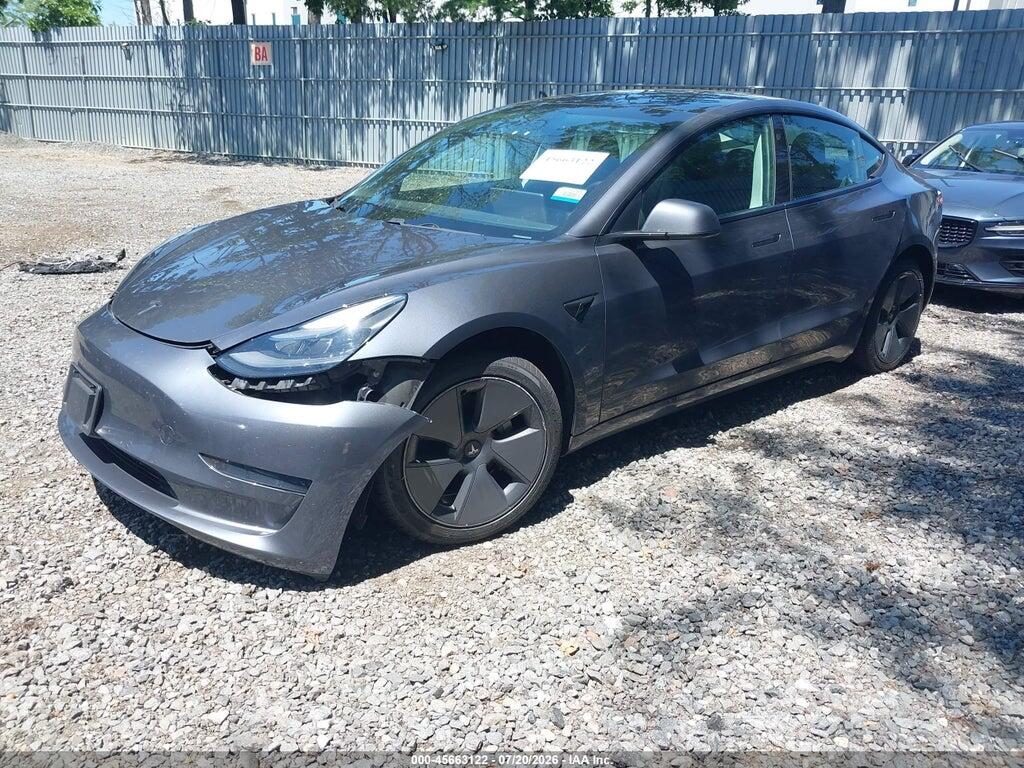 5YJ3E1EB4MF063236 2021 TESLA MODEL 3 photo no. 2