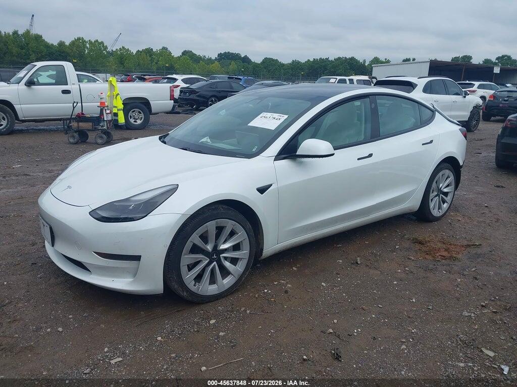 5YJ3E1EA2MF870085 2021 TESLA MODEL 3 photo no. 2