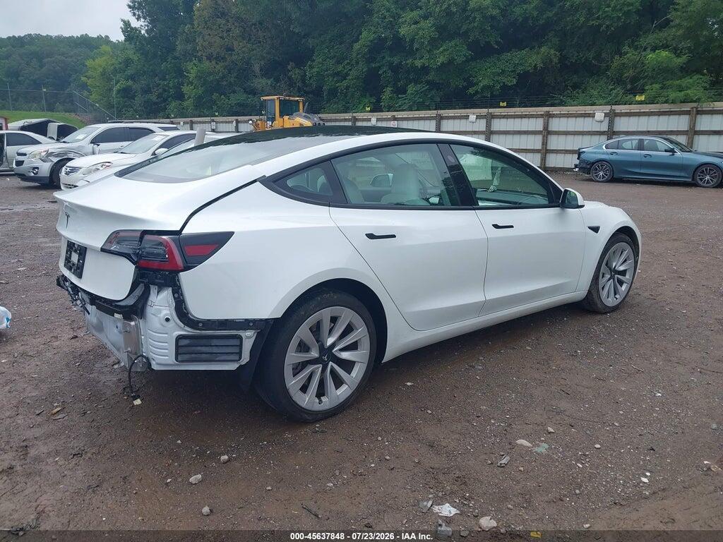 5YJ3E1EA2MF870085 2021 TESLA MODEL 3 photo no. 4