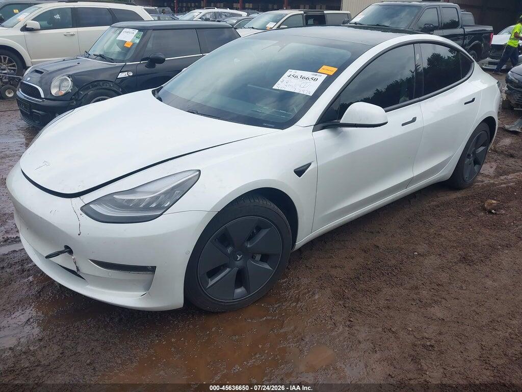 5YJ3E1EB3MF852896 2021 TESLA MODEL 3 photo no. 2