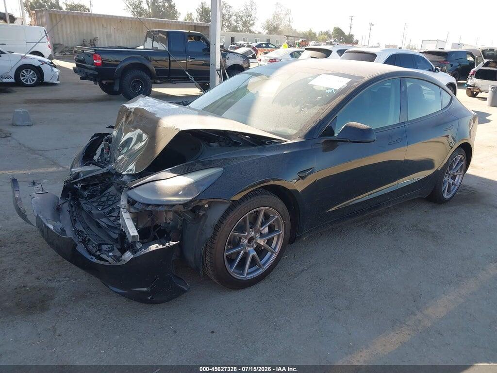 5YJ3E1EA7MF082239 2021 TESLA MODEL 3 photo no. 2
