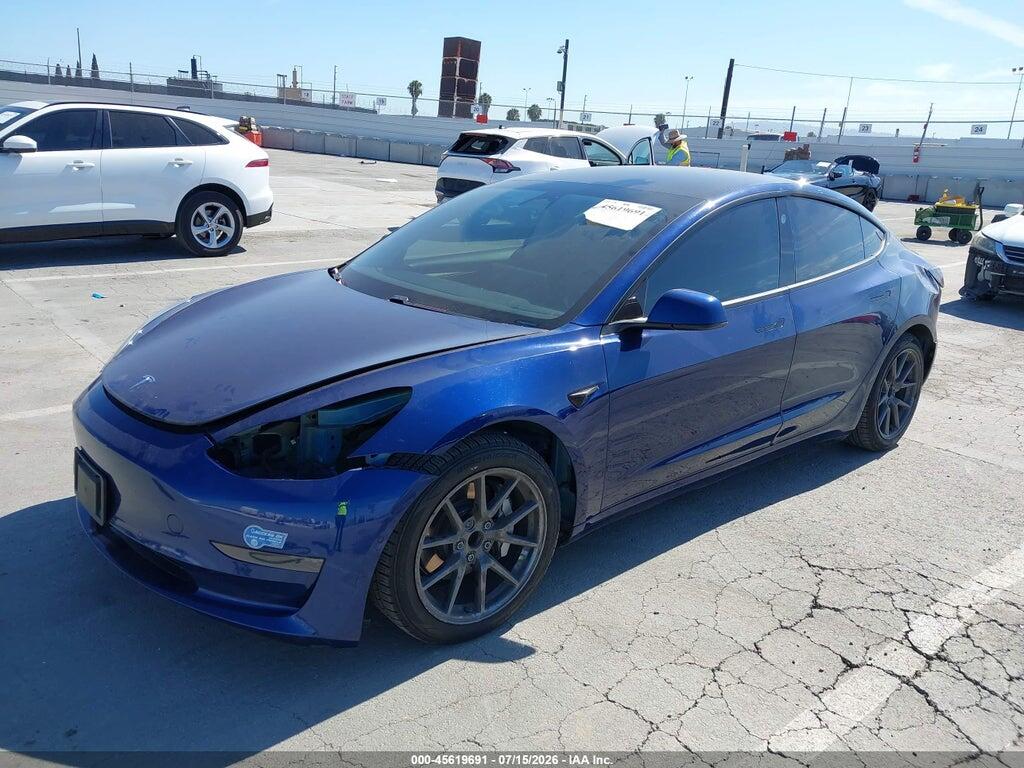 5YJ3E1EA9MF013598 2021 TESLA MODEL 3 photo no. 2